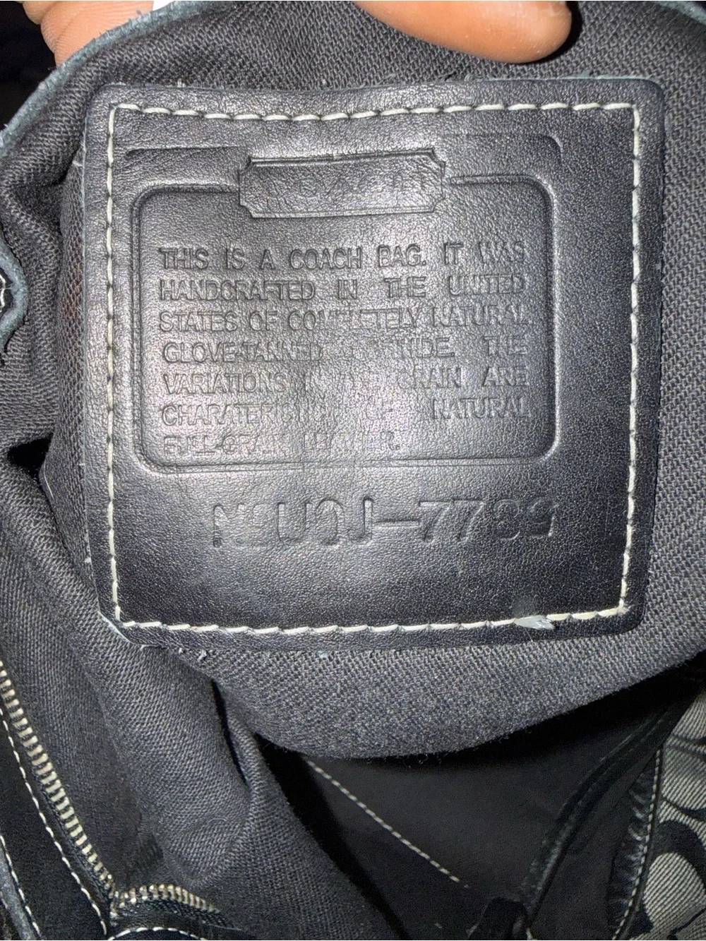 Coach Monogram Jacquard Hobo Bag in Charcoal and Black